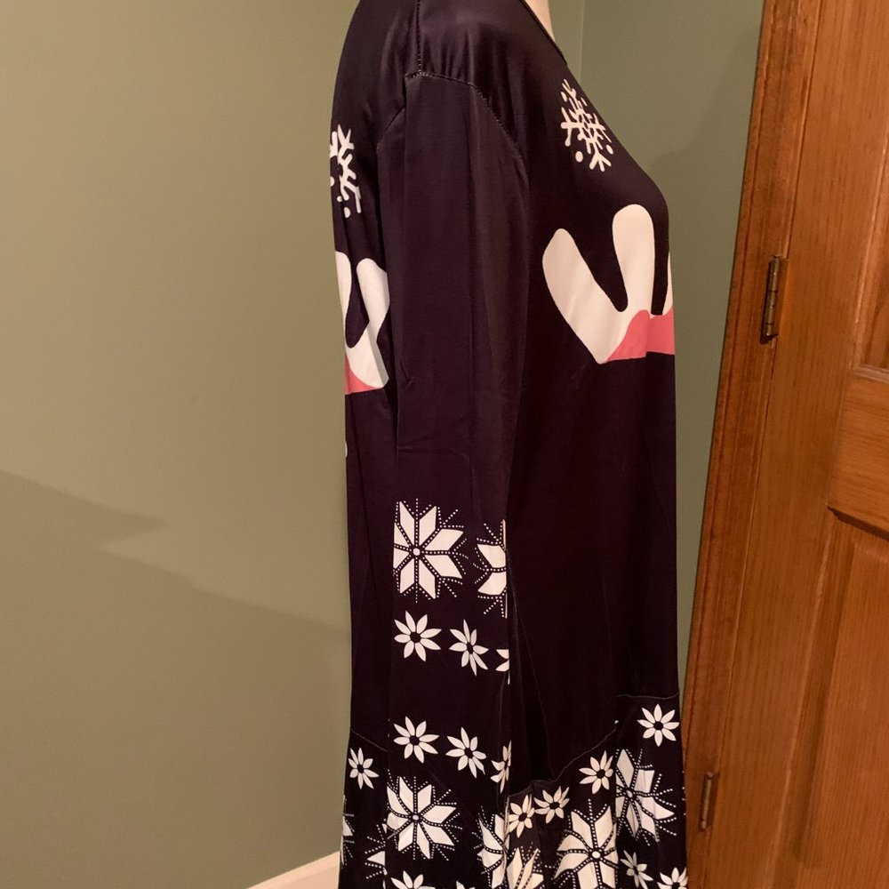 LIGHT WEIGHT LONG SLEEVE CHRISTMAS DRESS SIZE XL #347 - Picture 5 of 5